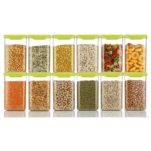 Image of KWER Airtight Plastic Storage Containers Set, 12 Pcs (1200ml)