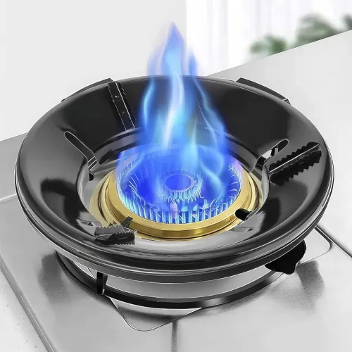 Image of KWER Gas Saver Burner Stand, 4-Leg Windproof Jali Ring, Pack of 3