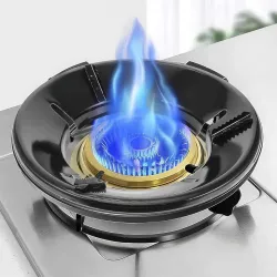 KWER Gas Saver Burner Stand, 4-Leg Windproof Jali Ring, Pack of 3