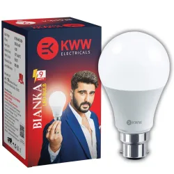 KWW 9W LED Bulb B22 White Pack of 10