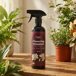 Kyari Flowering Stimulant & Bloom Booster 500 ml - Organic Liquid Fertilizer for Flowering Plants - Bloom Booster for Hibiscus, Rose, Mogra, Bougainvillea - 100% Natural for Plant Parents