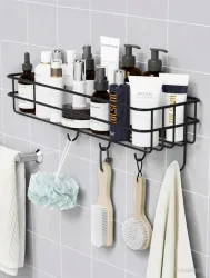 KYASO 2-Tier Wall Mounted Bathroom & Kitchen Storage Rack