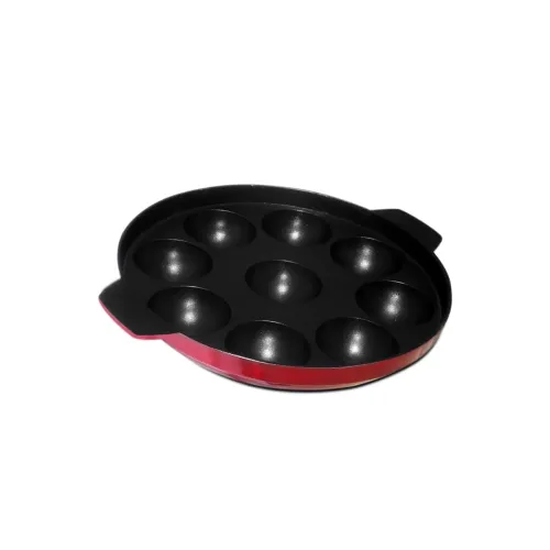 Image of Kyyte Non-Stick Alpha Panniyarkal – 9 Pits, Gas Compatible, Red