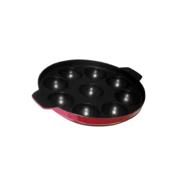 Kyyte Non-Stick Alpha Panniyarkal – 9 Pits, Gas Compatible, Red