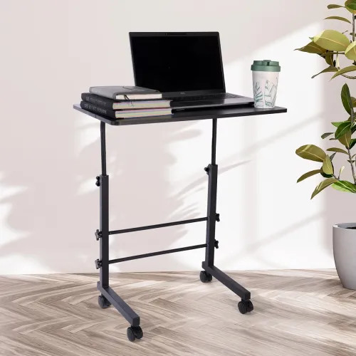 Image of KYZEN Height Adjustable Multipurpose Table on Wheels for Study Size: 39Lx59Wx76H CM