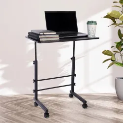 KYZEN Height Adjustable Multipurpose Table on Wheels for Study Size: 39Lx59Wx76H CM