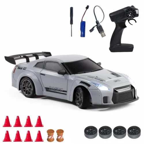 Image of L.O.T TOYS Flare RC Drifting Car (20Kmph, 4WD, Race Grey)