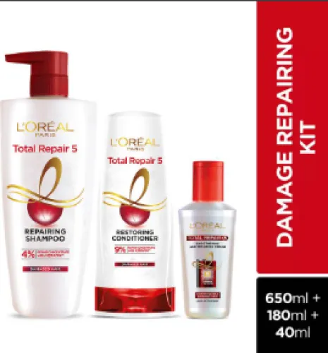 Image of L'Oréal Paris Total Repair 5 Shampoo+Conditioner+Serum 3 Items