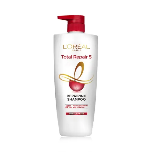 Image of L'Oreal Paris Shampoo, For Damaged and Weak Hair, With Pro-Keratin + Ceramide, Total Repair 5, 650 ml