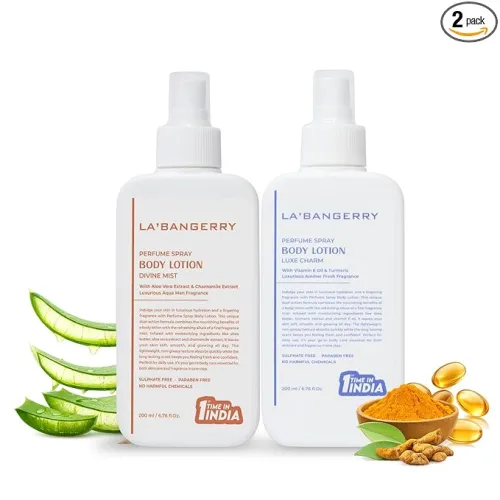 Image of La'bangerry Perfume Spray Body Lotion 400ml Pack of 2