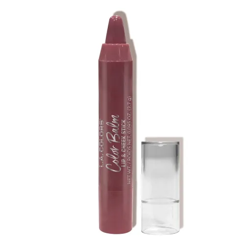 Image of L.A. COLORS Color Balm Lip & Cheek Stick - Spiced, Easy-to-Apply Hydrating Tint for Lips & Cheeks, Natural Blush & Lip C