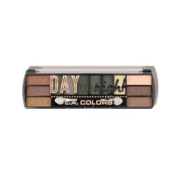 L.A. COLORS Day To Night 12 Color Eyeshadow, Sunrise, 8 g