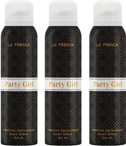Image of La French Party Girl Body Spray Pack of 3 (450ml)
