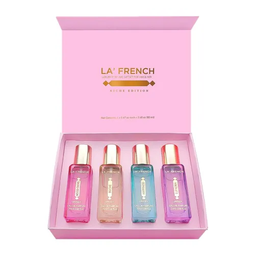Image of La French Perfume Gift Set for Women 4X20ml | with Mood Swing Euphoria Happiness Invoke | 