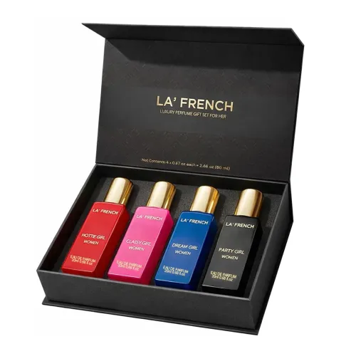 Image of La French Sassy Luxury Perfume Gift Set for Women – Set of 4 Mini Perfumes