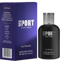 LA' French Sports Perfume for Men 100Ml | Premium Long Lasting Mens Perfume Scent | Date Night Fragrance Body Spray for Men | Gift for Husband Boyfriend