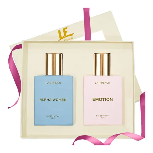 Image of La French Unisex Perfume Gift Set Alpha Women & Emotion Gift Set (2 x 50ml)