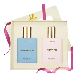 La French Unisex Perfume Gift Set Alpha Women & Emotion Gift Set (2 x 50ml)