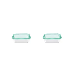 La Opala Borosilicate Storage Container – 370ml, Pack of 2