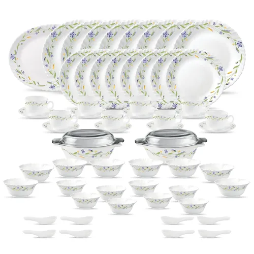 Image of La Opala Diva Classique Crockery Set for 8 – 61 Pieces
