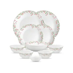 La Opala Opal Glass Crockery for Family of 2 Dinner Set 10 pc