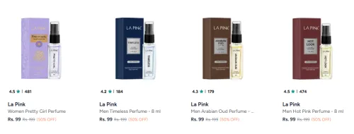 Image of La Pink Fragrances starting at ₹99