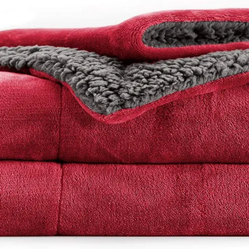 Image of La Verne 500 GSM Double: Maroon & Grey