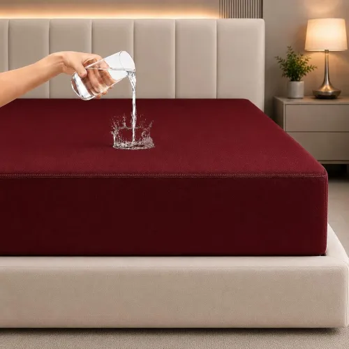 Image of La Verne Waterproof Mattress Protector King Size 78 x 72 Inches