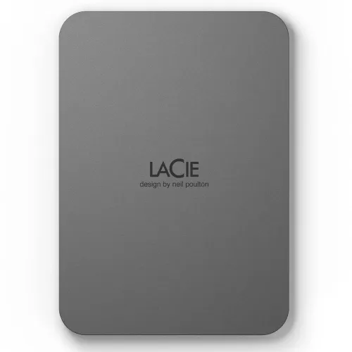 Image of LaCie Mobile Drive Secure 4TB External Hard Drive Portable HDD - Space Grey