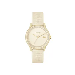 Lacoste Lacoste.12.12 Go Qtz Basic Champagne Round Dial Women's Watch | Champagne Silicone Material | Strap Watch - 2001288