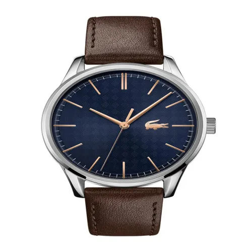 Image of Lacoste Men Blue & Brown Analogue Watch 