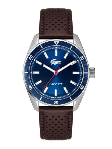 Image of Lacoste Men Boston Leather Textured Straps Analogue Watch 2011489
