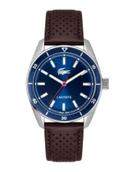 Lacoste Men Boston Leather Textured Straps Analogue Watch 2011489