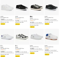 Lacoste Mens Shoes @ Flat 50% Discount