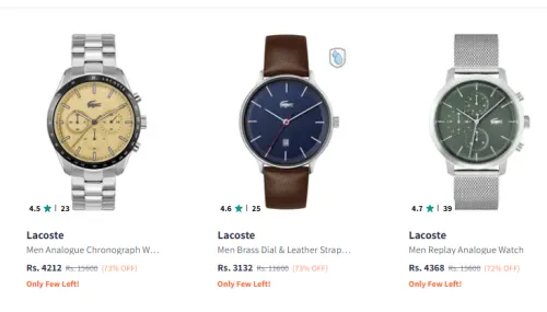 Image of Lacoste Watch Minimum 70% Discount