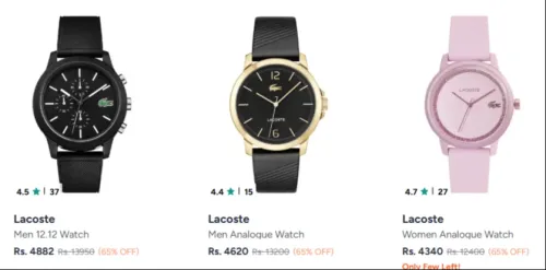 Image of Lacoste Watches Up to 65% Discount 