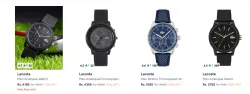 Lacoste Watches upto 70% off 