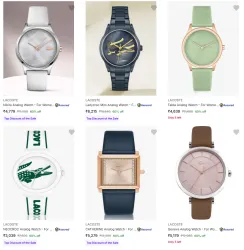 Lacoste Women Analog Watches @ Flat 60% Discount