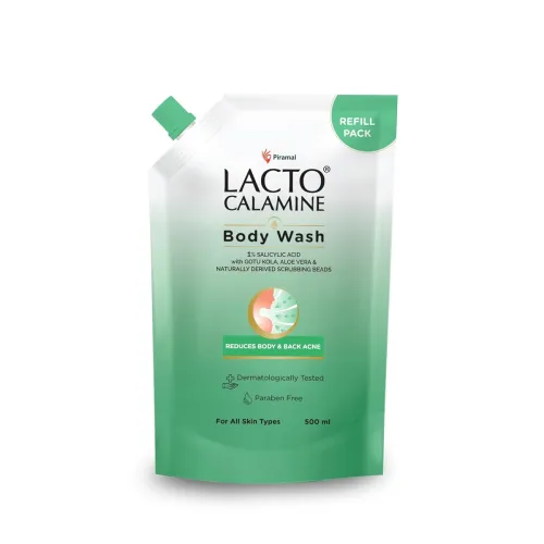Image of Lacto Calamine 1% Salicylic Acid Body Wash Refill Pouch, 500ml
