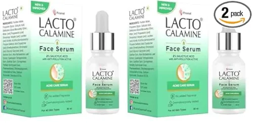 Image of Lacto Calamine 2% Salicylic Acid Serum | 30ml | Face Serum For Acne, Blackheads, Oil control & Open Pores | Serum For Cl