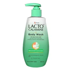 Lacto Calamine 1% Salicylic Acid Body Wash | 250ml | For Body Acne, Back Acne, Rough & Bumpy Skin |Cica, Aloe Vera, Turm