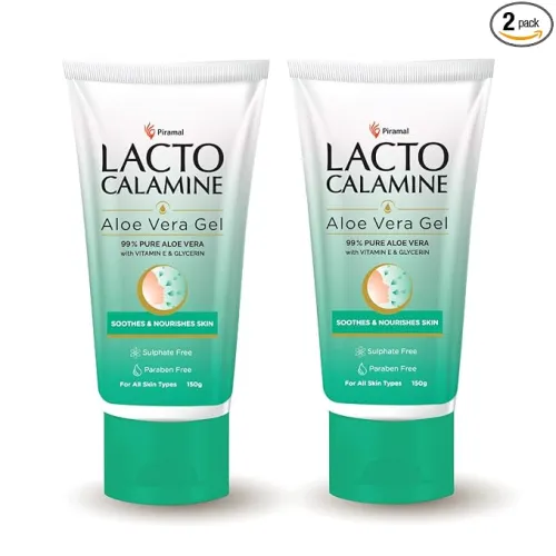Image of Lacto Calamine Aloe Vera Gel For Face 150gx2