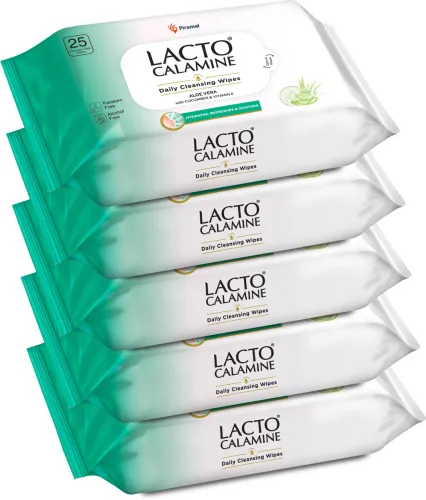Image of Lacto Calamine Daily Cleansing 125 Wipes