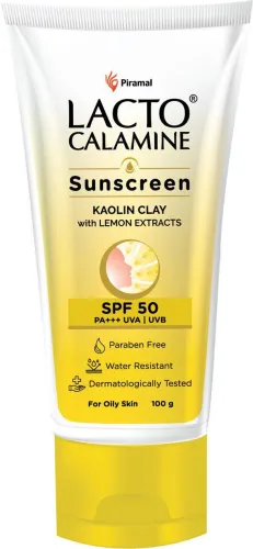 Image of Lacto Calamine Sunscreen - SPF 50 PA+++ Sunshield Matte Look Sunscreen for Oily or Acne prone skin (100 g)