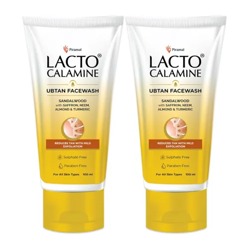 Image of Lacto Calamine Ubtan Face Wash 100ml * pack of 2