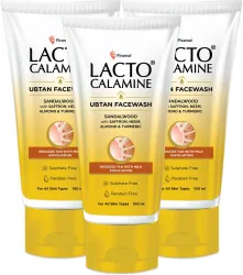 Lacto Calamine Ubtan Facewash, Reduces Tan with Mild Exfoliation Face Wash (300 ml)
