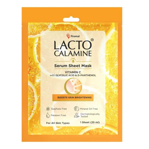 Image of Lacto Calamine Vitamin C Sheet Mask, Hydration, 30g