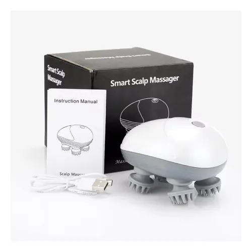 Image of Ladiosa Head Massager, Scalp Massager for Hair Growth, 360 Degree Rotation, Detachable Heads, Kneading Massage Therapy, 