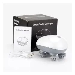 Ladiosa Head Massager, Scalp Massager for Hair Growth, 360 Degree Rotation, Detachable Heads, Kneading Massage Therapy,