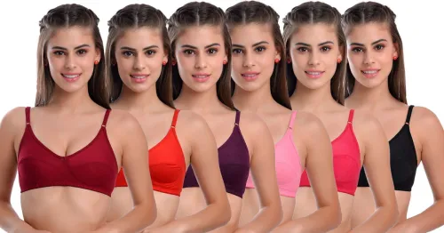Image of Lady Soft Women T-Shirt Bra Pack of 6